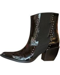 Any Old Iron - The Lightning Bolt Leather Boots - Lyst