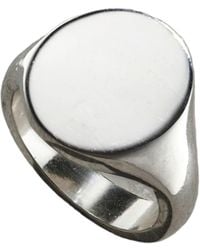 Posh Totty Designs - Sterling Silver Men's Oval Signet Ring - Lyst