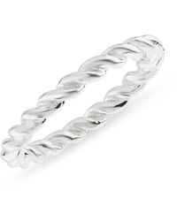 Auree - Alhambra Sterling Silver Twisted Ring - Lyst
