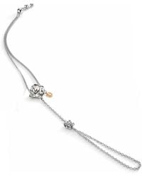 Unaloe - Sterling Rose Hand Chain With Natural Pearl – Sculptural Floral Hand-Kissed Jewelry For - Lyst