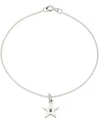 Posh Totty Designs - Sterling Silver Initial Star Charm Bracelet - Lyst