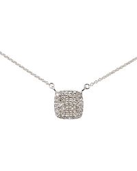 Belinda Jewelz - Delilah Pavé Cushion Pendant Necklace - Lyst