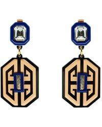 Gissa Bicalho - Acrylic Handmade Earring Meander Rose - Lyst