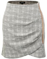 Smart and Joy - Short Skirt With Side Drape And Bias - Lyst