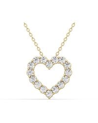 SEREIA OFFICIAL - 14K 0.5 Ct With Lab Diamonds Sereia's Heart Pendant - Lyst