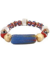Ebru Jewelry - Sacred African Trade Bead Evil Eye Talisman Bracelet - Lyst