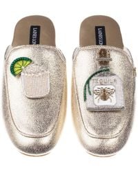 Laines London - Classic Mules With Agave Tequila Brooches - Lyst