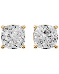 Aya Fine Jewelry - 3.14 Ct Cushion Cut Lab Diamond Stud Earrings - Lyst