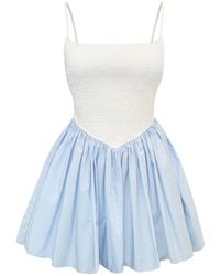 NUAJE NUAJE - Bianca Smocked Ballerina Mini Dress - Lyst