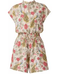 Raishma - Samara Cream Playsuit - Lyst