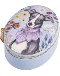 Fable England - Fable Catherine Rowe Pet Portraits Whippet Oval Jewellery Box - Lyst