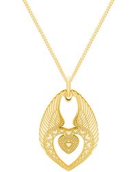 CarterGore - Medium Winged Heart Pendant Necklace - Lyst
