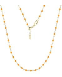KAMARIA - Enamel Beaded Chain Necklace - Lyst