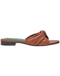 Florrie London - Emma Flat Sandal Leather - Lyst