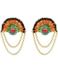 Lavish by Tricia Milaneze - Multicolor & Freya Round Posts Handmade Crochet Earrings - Lyst