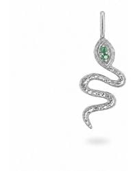 Zohreh - Emerald Snake Pendant Sterling - Lyst