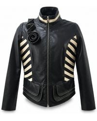 Zasta Studio - Flower Biker Leather Jacket - Lyst