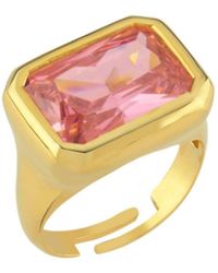 LINYA JEWELLERY - Nova Large Crystal Stone Ring - Lyst