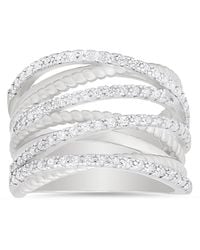 Kylie Harper - Sterling Twisted Rope Highway Statement Ring - Lyst