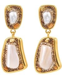 Uchi and Soto - Shinju Mother Of Pearl Shimmer Earrings - Lyst