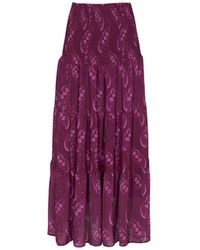 Juan Avellaneda X Seeiou - Midi Skirt Print Nouma - Lyst
