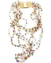 Lavish by Tricia Milaneze - Multicolor Multi Strings Handmade Necklace - Lyst