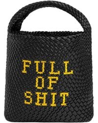 Lilly Loves - Bucket Woven Full Of Shit Bag - Lyst