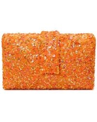 Simitri - Sequined Laddoo Velvet Clutch Bag - Lyst