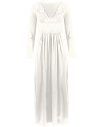 Oh!Zuza - Long Nightdress With Lace Details - Lyst