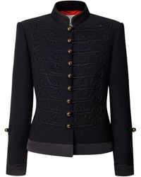 The Extreme Collection - Military Blazer With Embroidery Spezia - Lyst