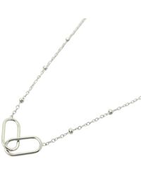 Harfi - Interlocking Paperclip Infinity Necklace - Lyst