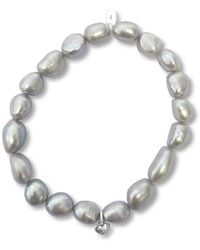 FV Jewellery - La Pierre Keshi Pearl Stretchy Bracelet - Lyst