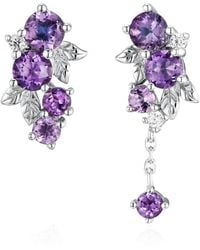 Azura Jewelry New York - Grapevine Amethyst Earrings Vermeil - Lyst