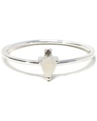 NASI SILVER - Pear Atarah Ring- Opal & Topaz - Lyst