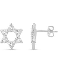 SHYMI - Pave Star Of David Studs - Lyst