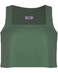Larsen and Co - Pure Linen Palma Top In Sea - Lyst