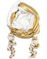 Julia Clancey - Zia Golden Ivory Mestiza Reversible Turban - Lyst