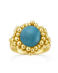 Unaloe - Vermeil Natural Amazonite Statement Ring – Sterling Fine Jewelry - Lyst