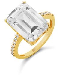 SHYMI - Emerald Cut Statement Ring - Lyst