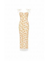 Montce - Cherry Sherbet Petal Long Slip Dress - Lyst