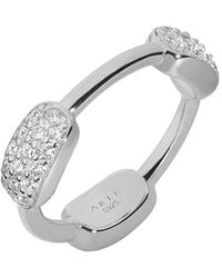 Arte Madrid - Toggle Pavé Pillow Dome Ring - Lyst