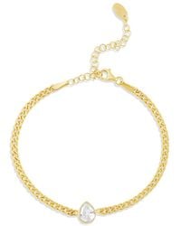 SHYMI - Fancy Shape On A Curb Chain Bracelet - Lyst