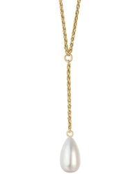 Katy Faye - Marilyn Pearl Necklace - Lyst
