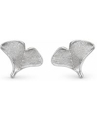 Yieon - Ginkgo Fine Filigree Stud Earrings - Lyst