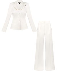 Tia Dorraine - Tailored Satin Blazer & Trousers Set - Lyst