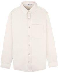 VLD - Neutrals Noord Fleece Overshirt - Lyst
