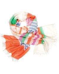 Kinalba - Weekender Capri Stripe Cashmere & Silk Scarf - Lyst