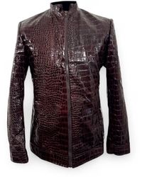 Jpo - Koch House Vegan Reptilian Leather Jacket - Lyst