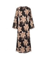 Tantra Spain Sl - Long Floral Dress With Round Neckline - Lyst