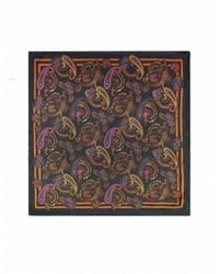 Gresham Blake - Paisley Silk Pocket Square - Lyst